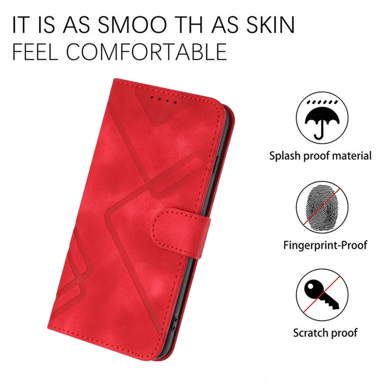 Line Pattern Skin Feel Leather Phone Case, For Huawei Mate 10 Pro, For Huawei P10 Lite