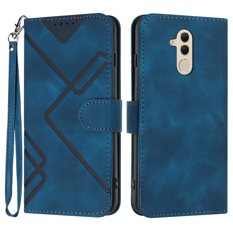 Line Pattern Skin Feel Leather Phone Case, For Huawei P30 Pro, For Huawei P smart 2019/nova lite 3, For Huawei Mate 20 Pro, For Huawei Mate 20 lite/Maimang 7