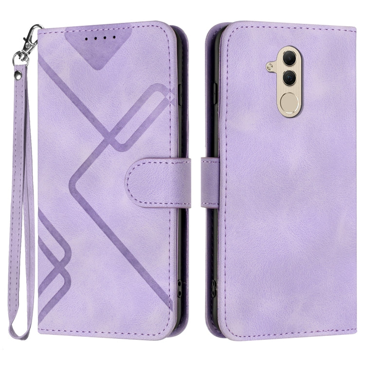 Line Pattern Skin Feel Leather Phone Case, For Huawei P30 Pro, For Huawei P smart 2019/nova lite 3, For Huawei Mate 20 Pro, For Huawei Mate 20 lite/Maimang 7