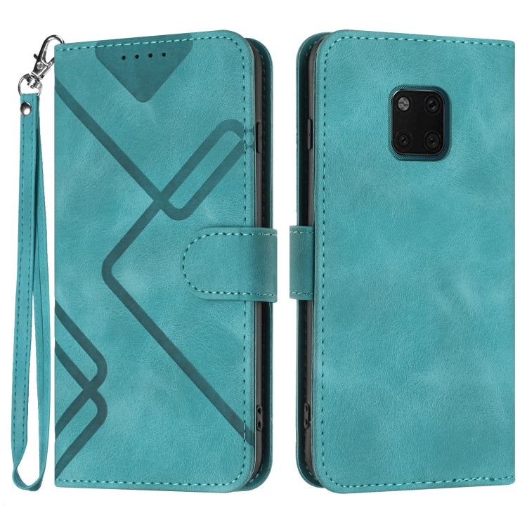 Line Pattern Skin Feel Leather Phone Case, For Huawei P30 Pro, For Huawei P smart 2019/nova lite 3, For Huawei Mate 20 Pro, For Huawei Mate 20 lite/Maimang 7