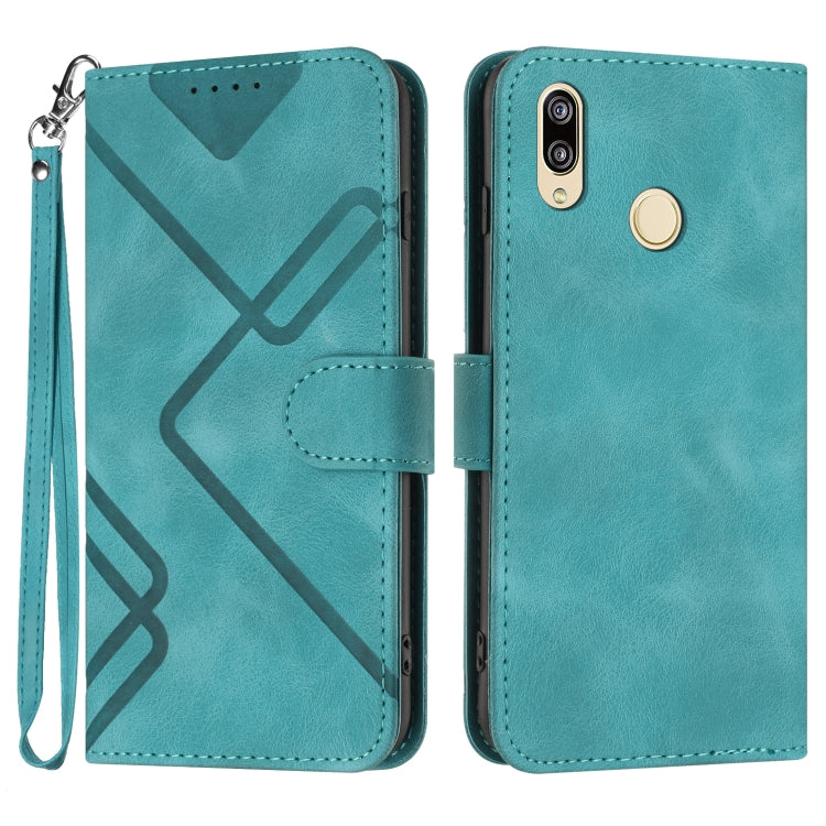 Line Pattern Skin Feel Leather Phone Case, For Huawei P20 Pro, For Huawei P20 lite, For Huawei P smart 2018/Enjoy 7S, For Huawei Mate 10 Lite/Maimang 6