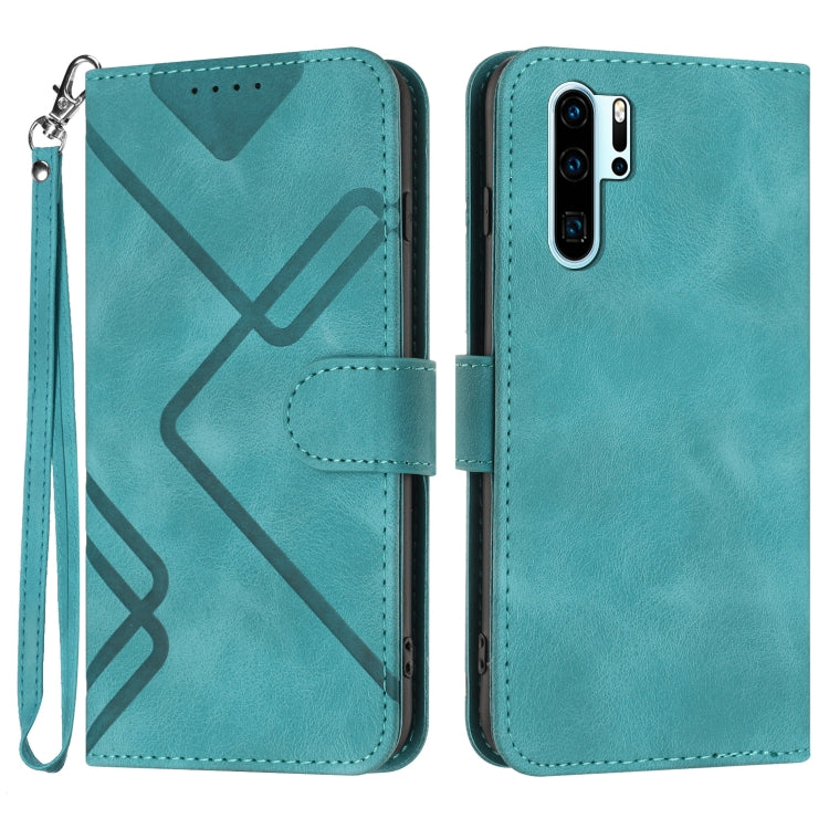 Line Pattern Skin Feel Leather Phone Case, For Huawei P30 Pro, For Huawei P smart 2019/nova lite 3, For Huawei Mate 20 Pro, For Huawei Mate 20 lite/Maimang 7