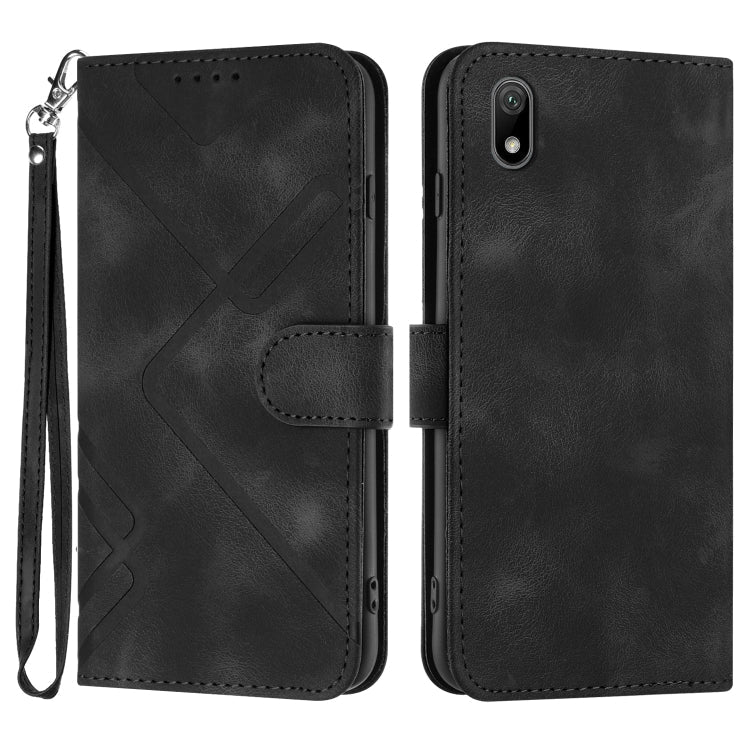 Line Pattern Skin Feel Leather Phone Case, For Huawei nova 8 SE, For Huawei Y5 2019, For Huawei Y6 2019, For Huawei P30 lite/nova 4e