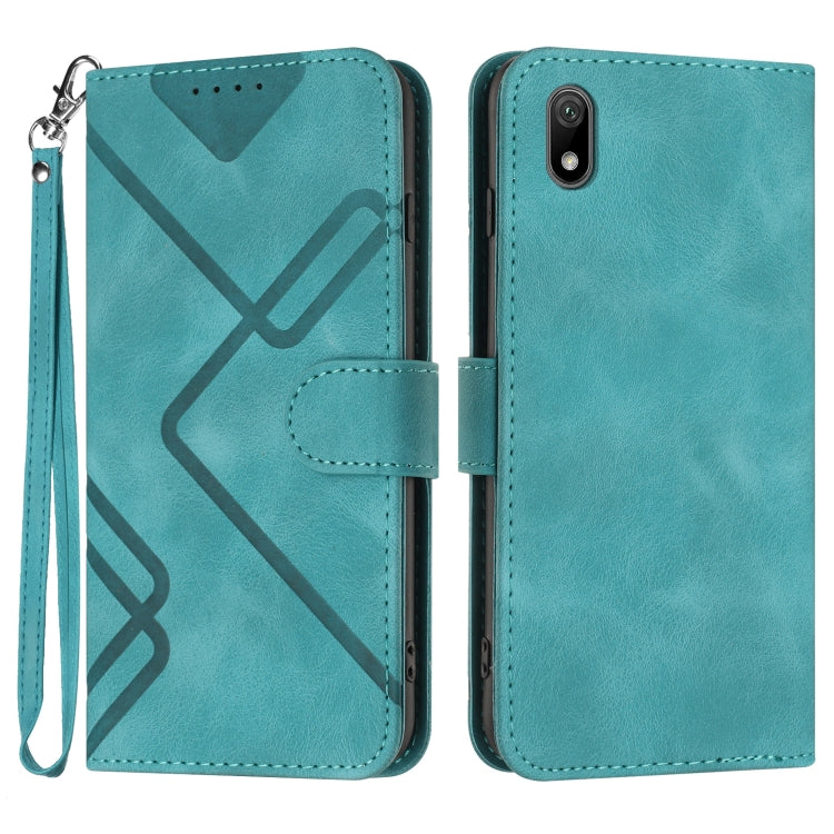 Line Pattern Skin Feel Leather Phone Case, For Huawei nova 8 SE, For Huawei Y5 2019, For Huawei Y6 2019, For Huawei P30 lite/nova 4e