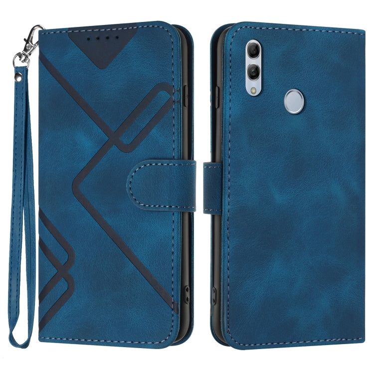 Line Pattern Skin Feel Leather Phone Case, For Huawei P30 Pro, For Huawei P smart 2019/nova lite 3, For Huawei Mate 20 Pro, For Huawei Mate 20 lite/Maimang 7