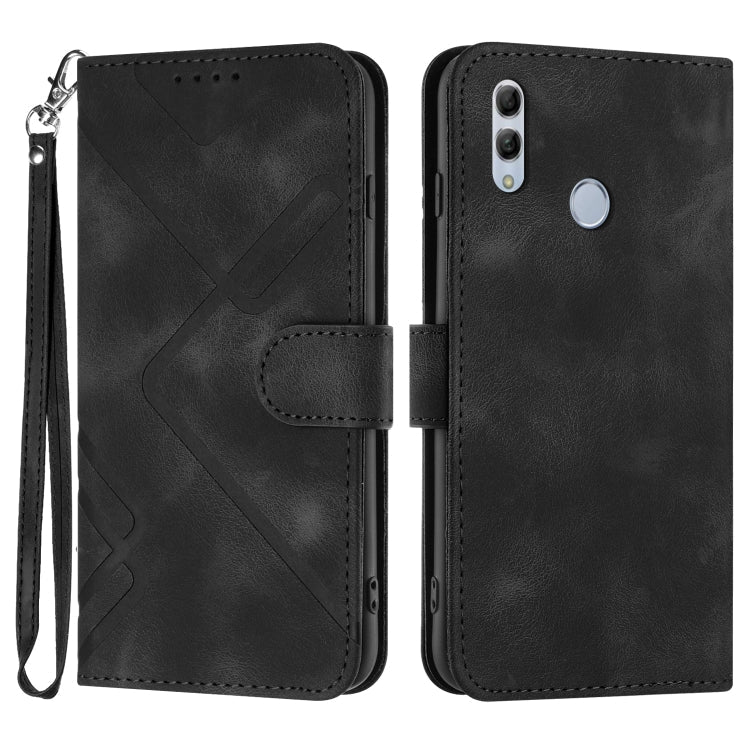 Line Pattern Skin Feel Leather Phone Case, For Huawei P30 Pro, For Huawei P smart 2019/nova lite 3, For Huawei Mate 20 Pro, For Huawei Mate 20 lite/Maimang 7