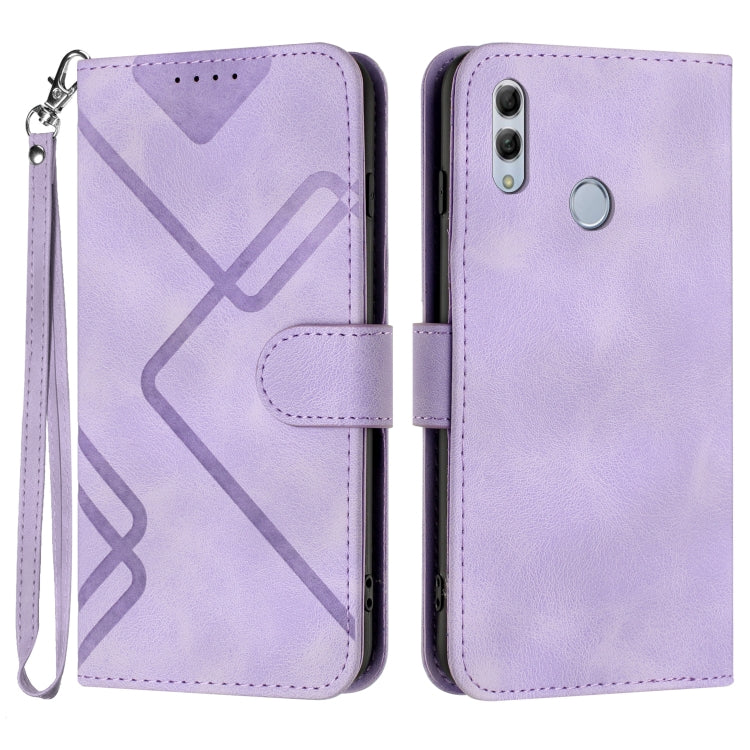 Line Pattern Skin Feel Leather Phone Case, For Huawei P30 Pro, For Huawei P smart 2019/nova lite 3, For Huawei Mate 20 Pro, For Huawei Mate 20 lite/Maimang 7