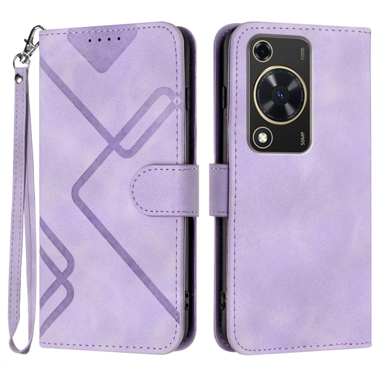 Line Pattern Skin Feel Leather Phone Case, For Huawei Enjoy 70, For Huawei P60 / P60 Pro, For Huawei Enjoy 50 Pro / nova Y90, For Huawei Enjoy 50 / nova Y70