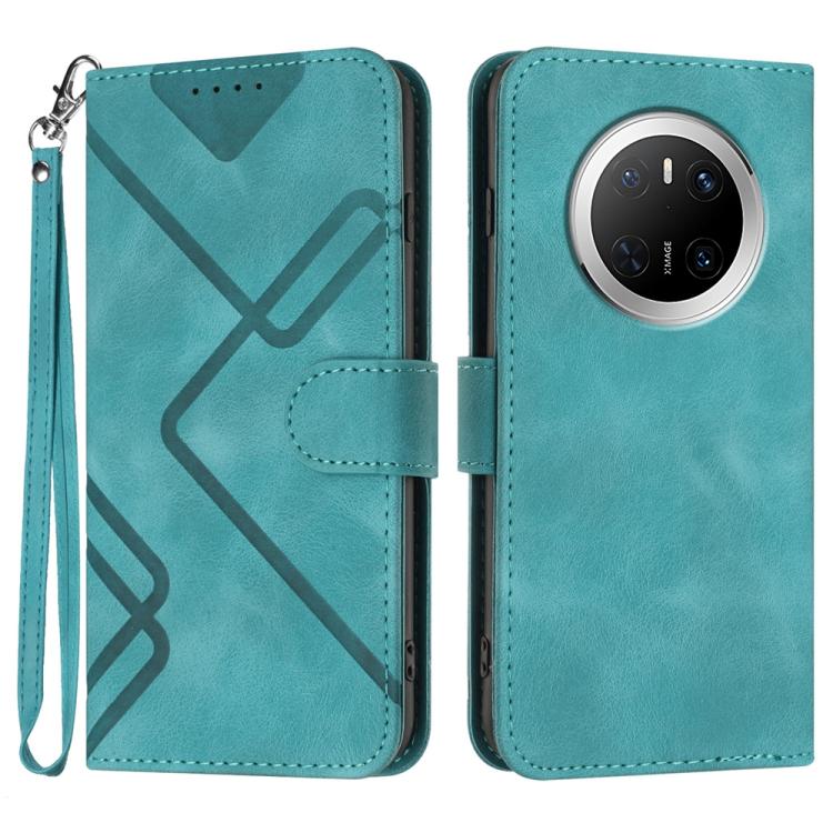 Line Pattern Skin Feel Leather Phone Case, For Huawei Enjoy 80 Plus, For Huawei Pura 80 5G, For Huawei Mate 70 Pro / Mate 70 Pro+, For Huawei Mate 70