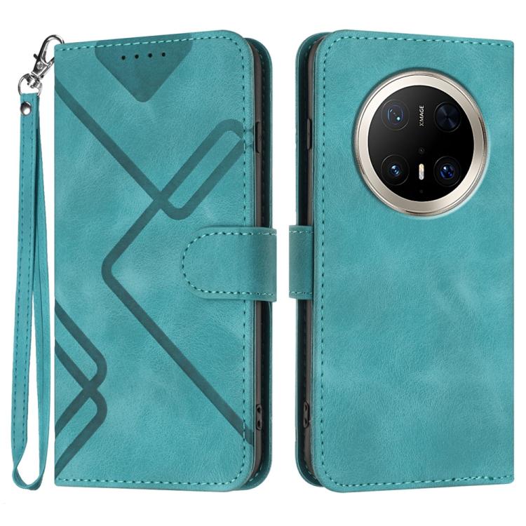 Line Pattern Skin Feel Leather Phone Case, For Huawei Enjoy 80 Plus, For Huawei Pura 80 5G, For Huawei Mate 70 Pro / Mate 70 Pro+, For Huawei Mate 70