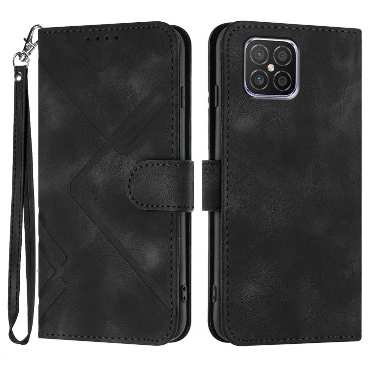Line Pattern Skin Feel Leather Phone Case, For Huawei nova 8 SE, For Huawei Y5 2019, For Huawei Y6 2019, For Huawei P30 lite/nova 4e