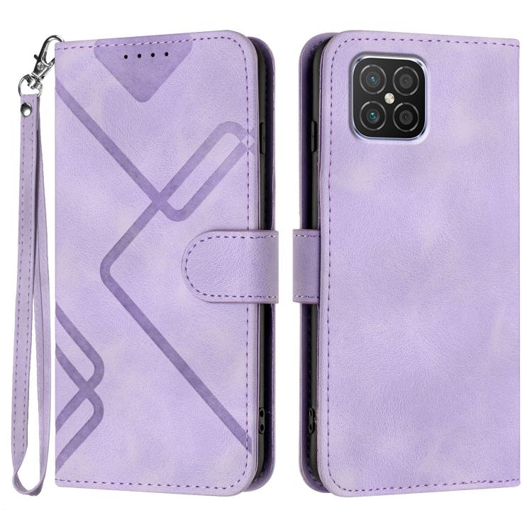 Line Pattern Skin Feel Leather Phone Case, For Huawei nova 8 SE, For Huawei Y5 2019, For Huawei Y6 2019, For Huawei P30 lite/nova 4e