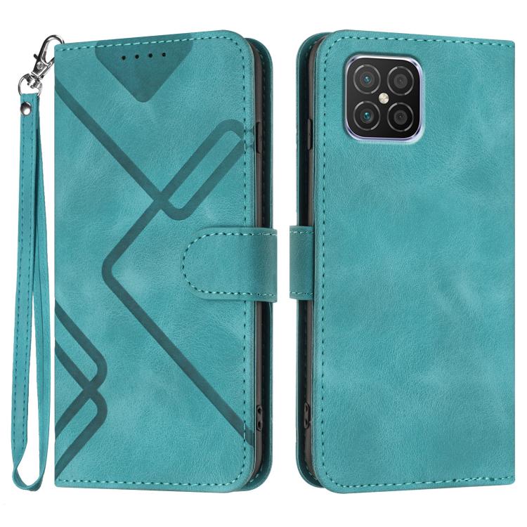 Line Pattern Skin Feel Leather Phone Case, For Huawei nova 8 SE, For Huawei Y5 2019, For Huawei Y6 2019, For Huawei P30 lite/nova 4e