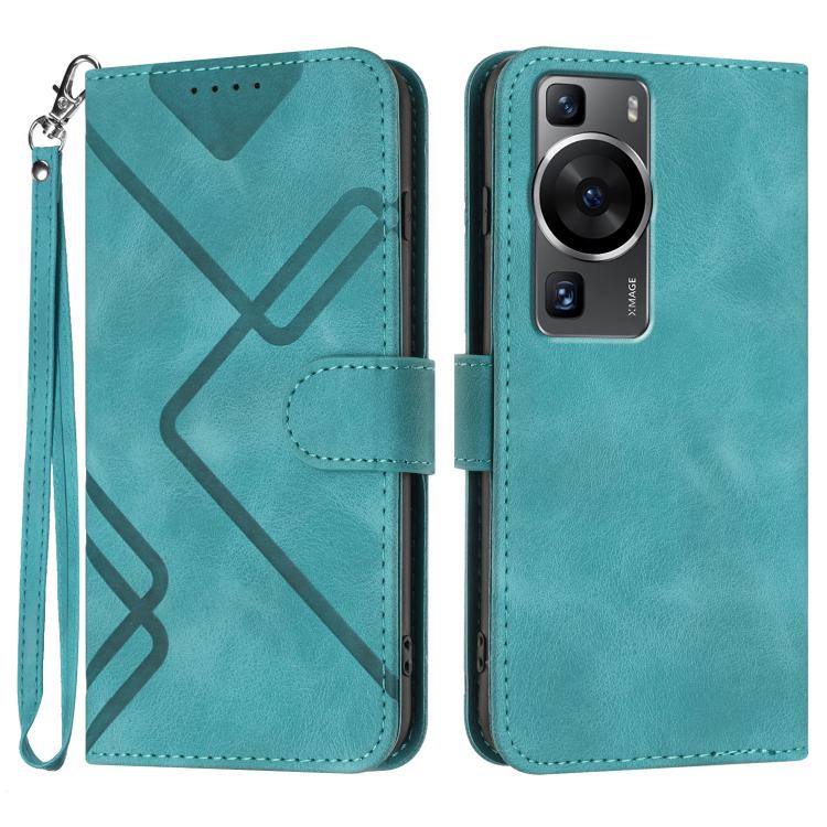 Line Pattern Skin Feel Leather Phone Case, For Huawei Enjoy 70, For Huawei P60 / P60 Pro, For Huawei Enjoy 50 Pro / nova Y90, For Huawei Enjoy 50 / nova Y70