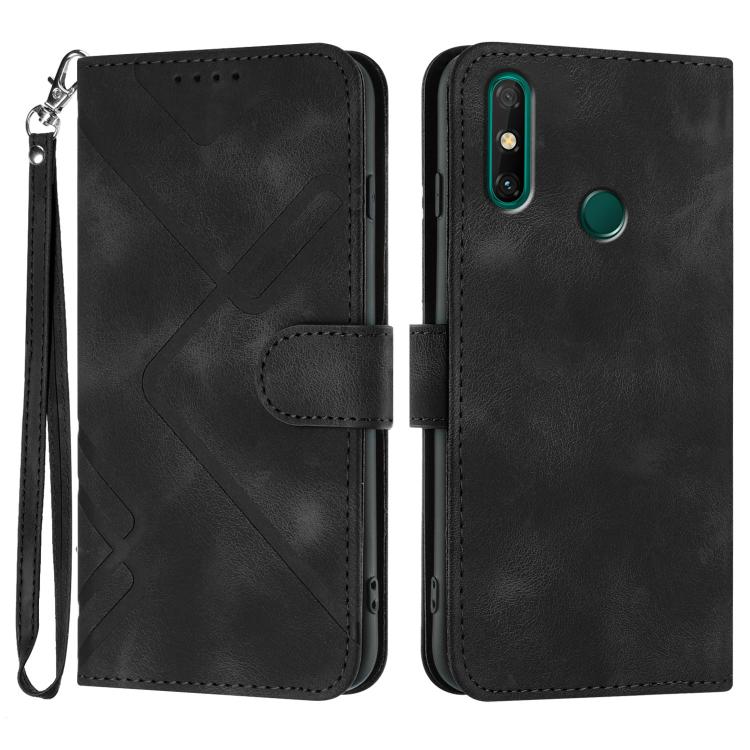 Line Pattern Skin Feel Leather Phone Case, For Huawei Enjoy 20e, For Huawei P50 Pro, For Huawei P50, For Huawei Enjoy 20 SE 4G