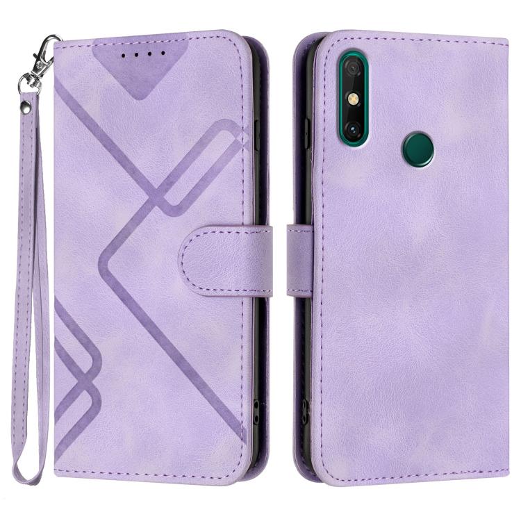Line Pattern Skin Feel Leather Phone Case, For Huawei Enjoy 20e, For Huawei P50 Pro, For Huawei P50, For Huawei Enjoy 20 SE 4G