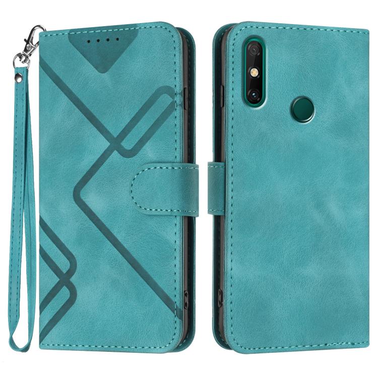 Line Pattern Skin Feel Leather Phone Case, For Huawei Enjoy 20e, For Huawei P50 Pro, For Huawei P50, For Huawei Enjoy 20 SE 4G