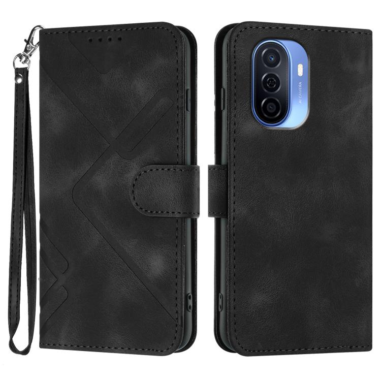 Line Pattern Skin Feel Leather Phone Case, For Huawei Enjoy 70, For Huawei P60 / P60 Pro, For Huawei Enjoy 50 Pro / nova Y90, For Huawei Enjoy 50 / nova Y70