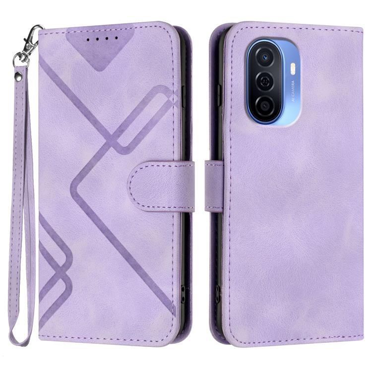 Line Pattern Skin Feel Leather Phone Case, For Huawei Enjoy 70, For Huawei P60 / P60 Pro, For Huawei Enjoy 50 Pro / nova Y90, For Huawei Enjoy 50 / nova Y70
