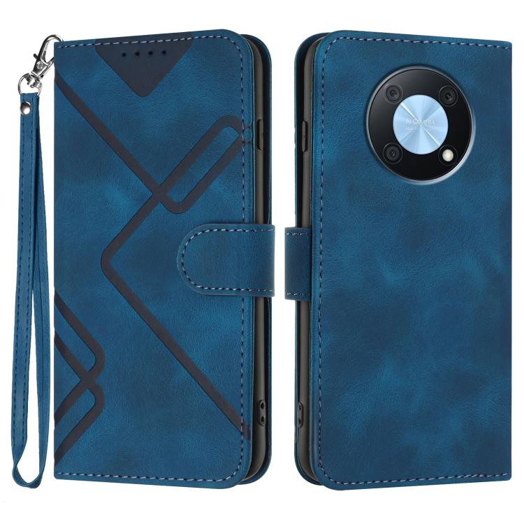 Line Pattern Skin Feel Leather Phone Case, For Huawei Enjoy 70, For Huawei P60 / P60 Pro, For Huawei Enjoy 50 Pro / nova Y90, For Huawei Enjoy 50 / nova Y70
