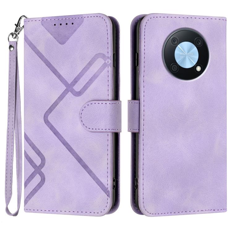 Line Pattern Skin Feel Leather Phone Case, For Huawei Enjoy 70, For Huawei P60 / P60 Pro, For Huawei Enjoy 50 Pro / nova Y90, For Huawei Enjoy 50 / nova Y70