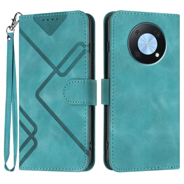 Line Pattern Skin Feel Leather Phone Case, For Huawei Enjoy 70, For Huawei P60 / P60 Pro, For Huawei Enjoy 50 Pro / nova Y90, For Huawei Enjoy 50 / nova Y70