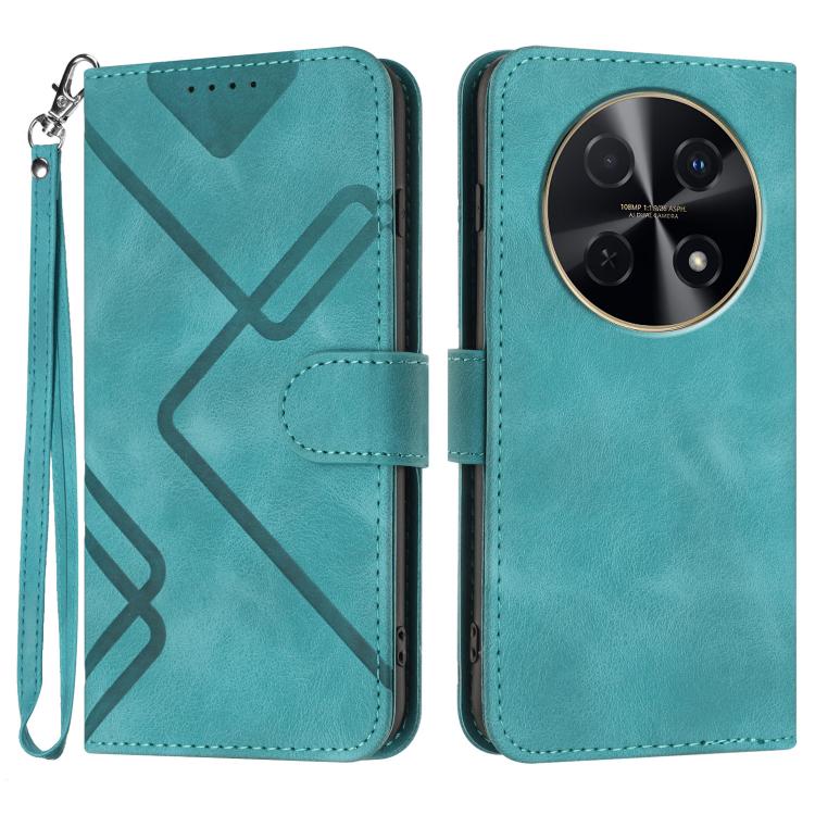 Line Pattern Skin Feel Leather Phone Case, For Huawei nova 12i, For Huawei nova 12s, For Huawei nova Y72, For Huawei nova 12 Pro / nova 12 Ultra