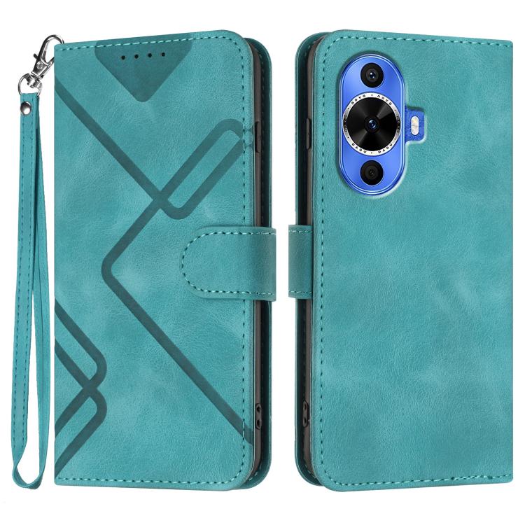 Line Pattern Skin Feel Leather Phone Case, For Huawei nova 12i, For Huawei nova 12s, For Huawei nova Y72, For Huawei nova 12 Pro / nova 12 Ultra