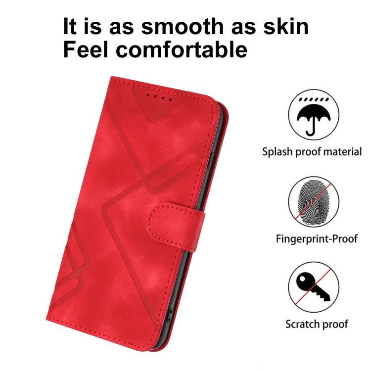 Line Pattern Skin Feel Leather Phone Case, For Huawei Enjoy 80 Plus, For Huawei Pura 80 5G, For Huawei Mate 70 Pro / Mate 70 Pro+, For Huawei Mate 70