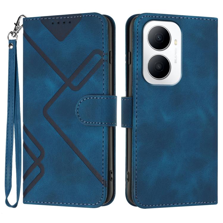 Line Pattern Skin Feel Leather Phone Case, For Huawei Enjoy 80 Plus, For Huawei Pura 80 5G, For Huawei Mate 70 Pro / Mate 70 Pro+, For Huawei Mate 70