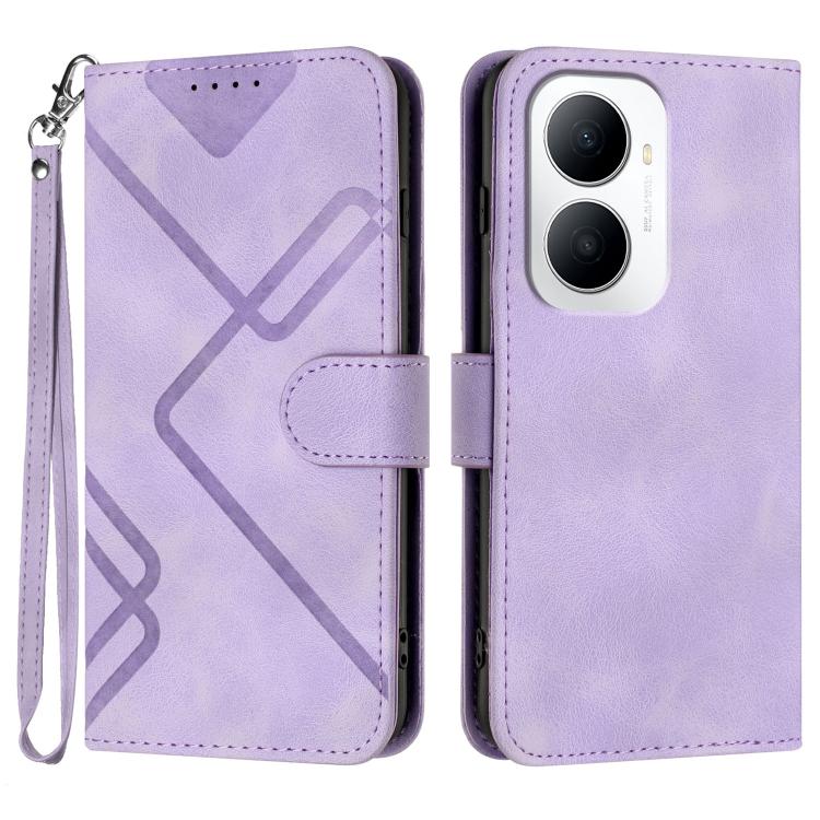 Line Pattern Skin Feel Leather Phone Case, For Huawei Enjoy 80 Plus, For Huawei Pura 80 5G, For Huawei Mate 70 Pro / Mate 70 Pro+, For Huawei Mate 70