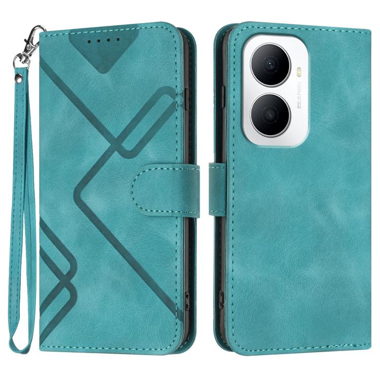Line Pattern Skin Feel Leather Phone Case, For Huawei Enjoy 80 Plus, For Huawei Pura 80 5G, For Huawei Mate 70 Pro / Mate 70 Pro+, For Huawei Mate 70