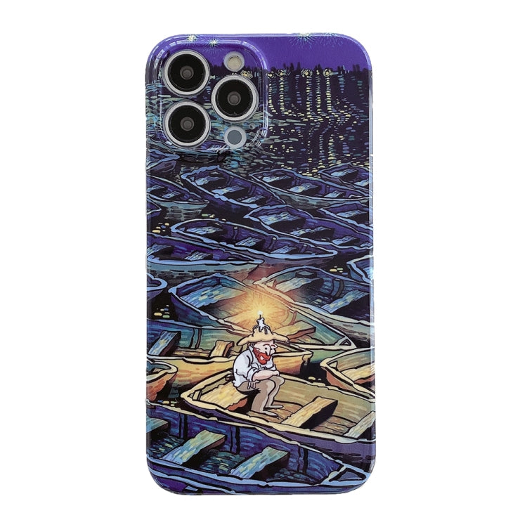 Oil Painting Pattern Glossy PC Phone Case, For iPhone 12 Pro Max, For iPhone 12 Pro, For iPhone 11 Pro Max, For iPhone 11