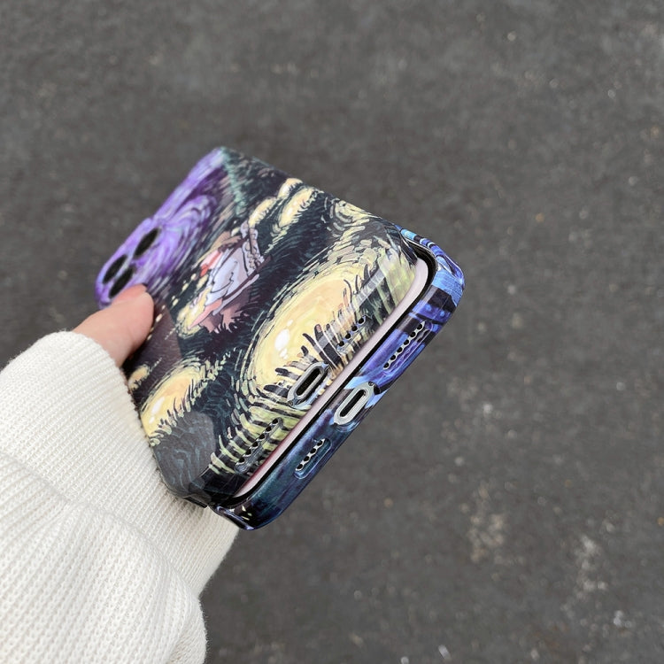 Oil Painting Pattern Glossy PC Phone Case, For iPhone 12 Pro Max, For iPhone 12 Pro, For iPhone 11 Pro Max, For iPhone 11