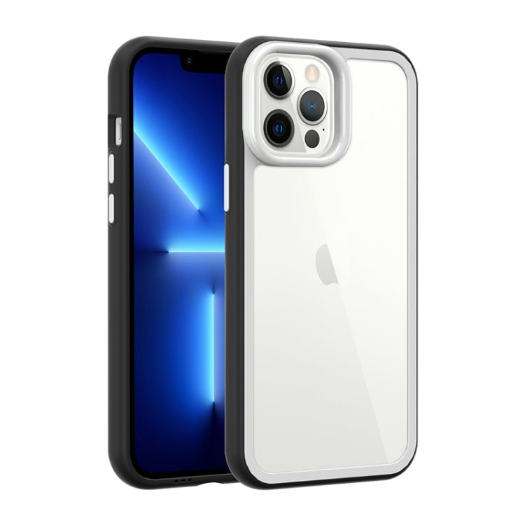 Color Frame 2 in 1 Hollow Cooling Phone Case, For iPhone 12, For iPhone 12 Pro
