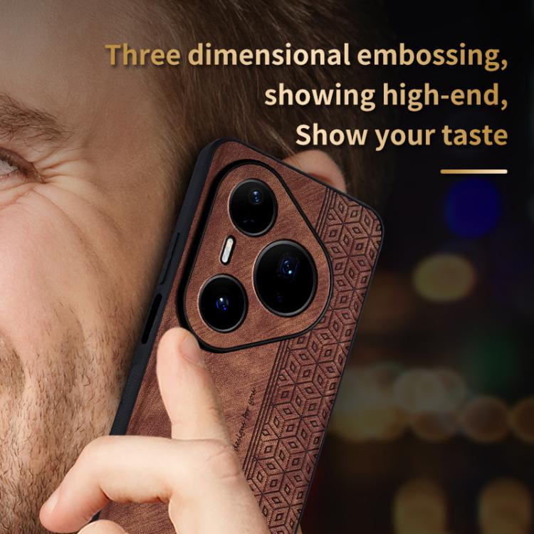 AZNS 3D Embossed Skin Feel Phone Case, For Huawei Pura 80 Ultra 5G, For Huawei Pura 80 Pro 5G, For Huawei Pura 80 5G, For Huawei Enjoy 70X / Maimang 30