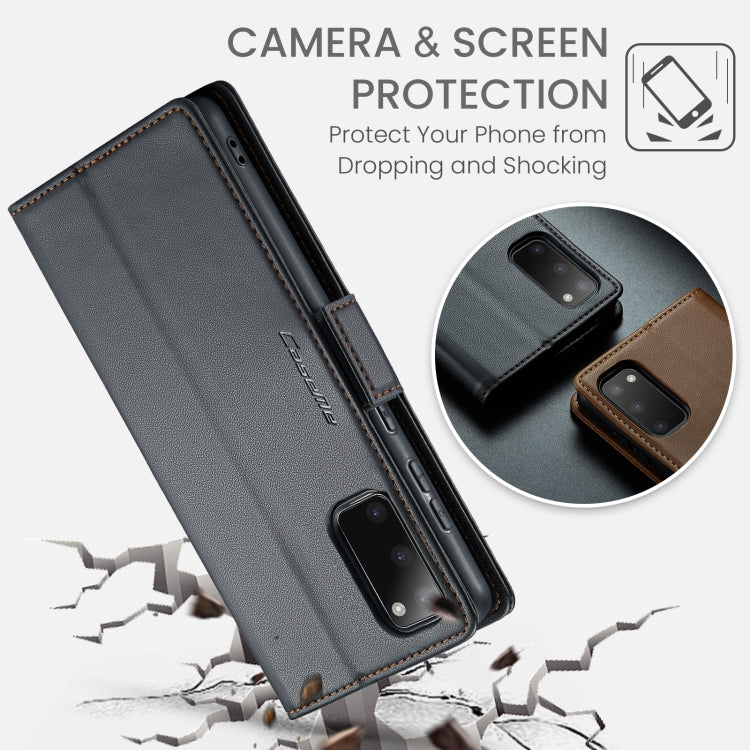 CaseMe 023 Butterfly Buckle Litchi Texture RFID Anti-theft Leather Phone Case, For Samsung Galaxy S20, For Samsung Galaxy S20+, For Samsung Galaxy A71 4G, For Samsung Galaxy A51 4G/M40s