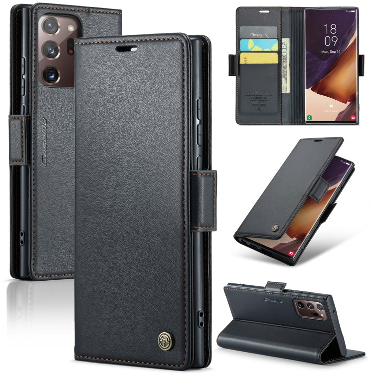 CaseMe 023 Butterfly Buckle Litchi Texture RFID Anti-theft Leather Phone Case, For Samsung Galaxy S21+ 5G, For Samsung Galaxy S21 Ultra 5G, For Samsung Galaxy Note20 Ultra, For Samsung Galaxy S20 Ultra
