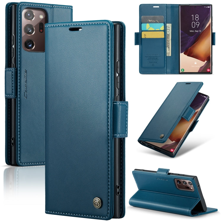 CaseMe 023 Butterfly Buckle Litchi Texture RFID Anti-theft Leather Phone Case, For Samsung Galaxy S21+ 5G, For Samsung Galaxy S21 Ultra 5G, For Samsung Galaxy Note20 Ultra, For Samsung Galaxy S20 Ultra