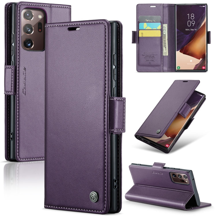 CaseMe 023 Butterfly Buckle Litchi Texture RFID Anti-theft Leather Phone Case, For Samsung Galaxy S21+ 5G, For Samsung Galaxy S21 Ultra 5G, For Samsung Galaxy Note20 Ultra, For Samsung Galaxy S20 Ultra