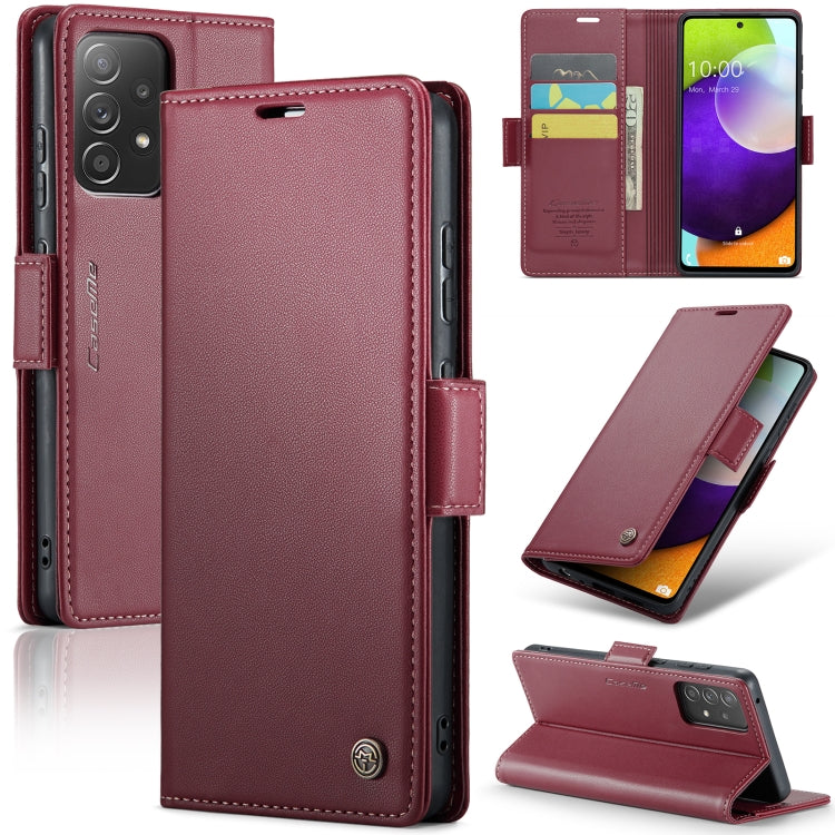 CaseMe 023 Butterfly Buckle Litchi Texture RFID Anti-theft Leather Phone Case, For Samsung Galaxy S22 5G, For Samsung Galaxy A32 5G / M32 5G, For Samsung Galaxy A52/A52s 5G, For Samsung Galaxy A22 5G