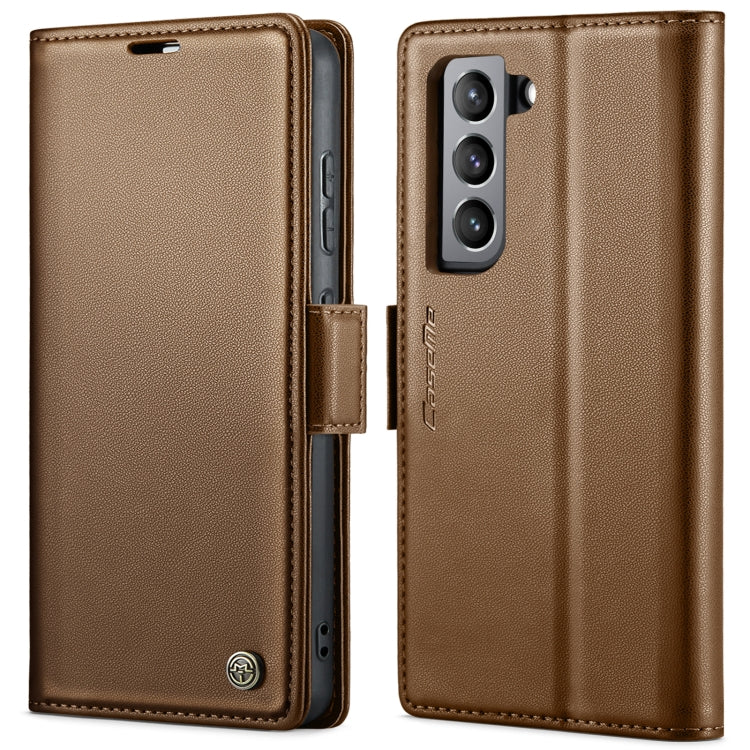 CaseMe 023 Butterfly Buckle Litchi Texture RFID Anti-theft Leather Phone Case, For Samsung Galaxy S21 FE 5G, For Samsung Galaxy A72, For Samsung Galaxy A53, For Samsung Galaxy S21 5G