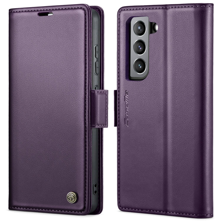 CaseMe 023 Butterfly Buckle Litchi Texture RFID Anti-theft Leather Phone Case, For Samsung Galaxy S21 FE 5G, For Samsung Galaxy A72, For Samsung Galaxy A53, For Samsung Galaxy S21 5G