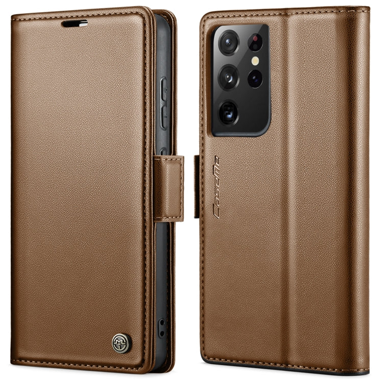 CaseMe 023 Butterfly Buckle Litchi Texture RFID Anti-theft Leather Phone Case, For Samsung Galaxy S21+ 5G, For Samsung Galaxy S21 Ultra 5G, For Samsung Galaxy Note20 Ultra, For Samsung Galaxy S20 Ultra