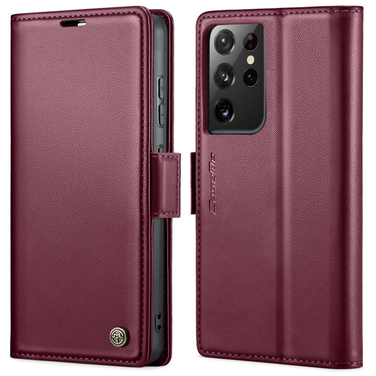 CaseMe 023 Butterfly Buckle Litchi Texture RFID Anti-theft Leather Phone Case, For Samsung Galaxy S21+ 5G, For Samsung Galaxy S21 Ultra 5G, For Samsung Galaxy Note20 Ultra, For Samsung Galaxy S20 Ultra