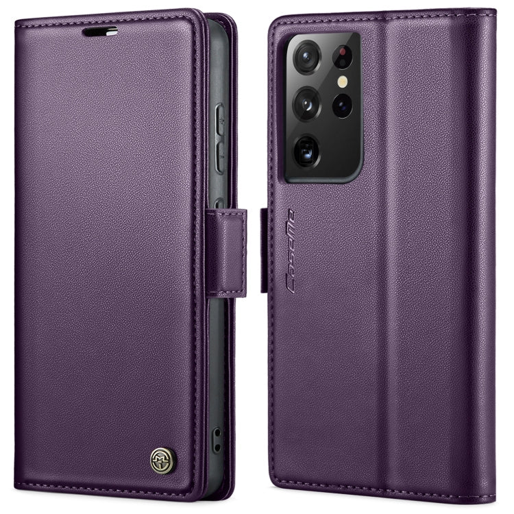 CaseMe 023 Butterfly Buckle Litchi Texture RFID Anti-theft Leather Phone Case, For Samsung Galaxy S21+ 5G, For Samsung Galaxy S21 Ultra 5G, For Samsung Galaxy Note20 Ultra, For Samsung Galaxy S20 Ultra