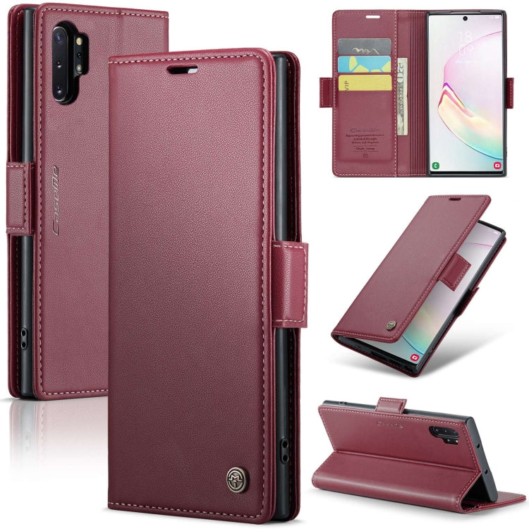CaseMe 023 Butterfly Buckle Litchi Texture RFID Anti-theft Leather Phone Case, For Samsung Galaxy A70/A70s, For Samsung Galaxy A20/A30/M10s, For Samsung Galaxy A30s / A50s / A50, For Samsung Galaxy Note10+