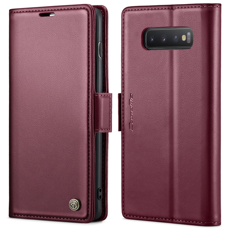 CaseMe 023 Butterfly Buckle Litchi Texture RFID Anti-theft Leather Phone Case, For Samsung Galaxy A40, For Samsung Galaxy S10+, For Samsung Galaxy S10