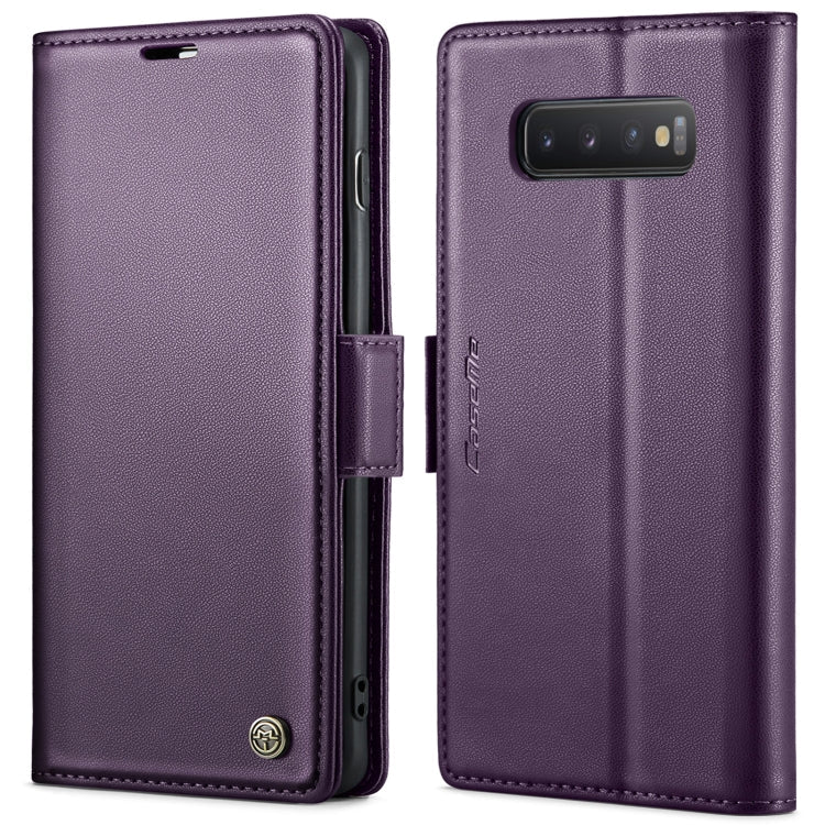 CaseMe 023 Butterfly Buckle Litchi Texture RFID Anti-theft Leather Phone Case, For Samsung Galaxy A40, For Samsung Galaxy S10+, For Samsung Galaxy S10