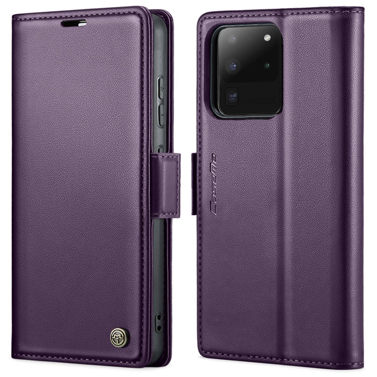 CaseMe 023 Butterfly Buckle Litchi Texture RFID Anti-theft Leather Phone Case, For Samsung Galaxy S21+ 5G, For Samsung Galaxy S21 Ultra 5G, For Samsung Galaxy Note20 Ultra, For Samsung Galaxy S20 Ultra